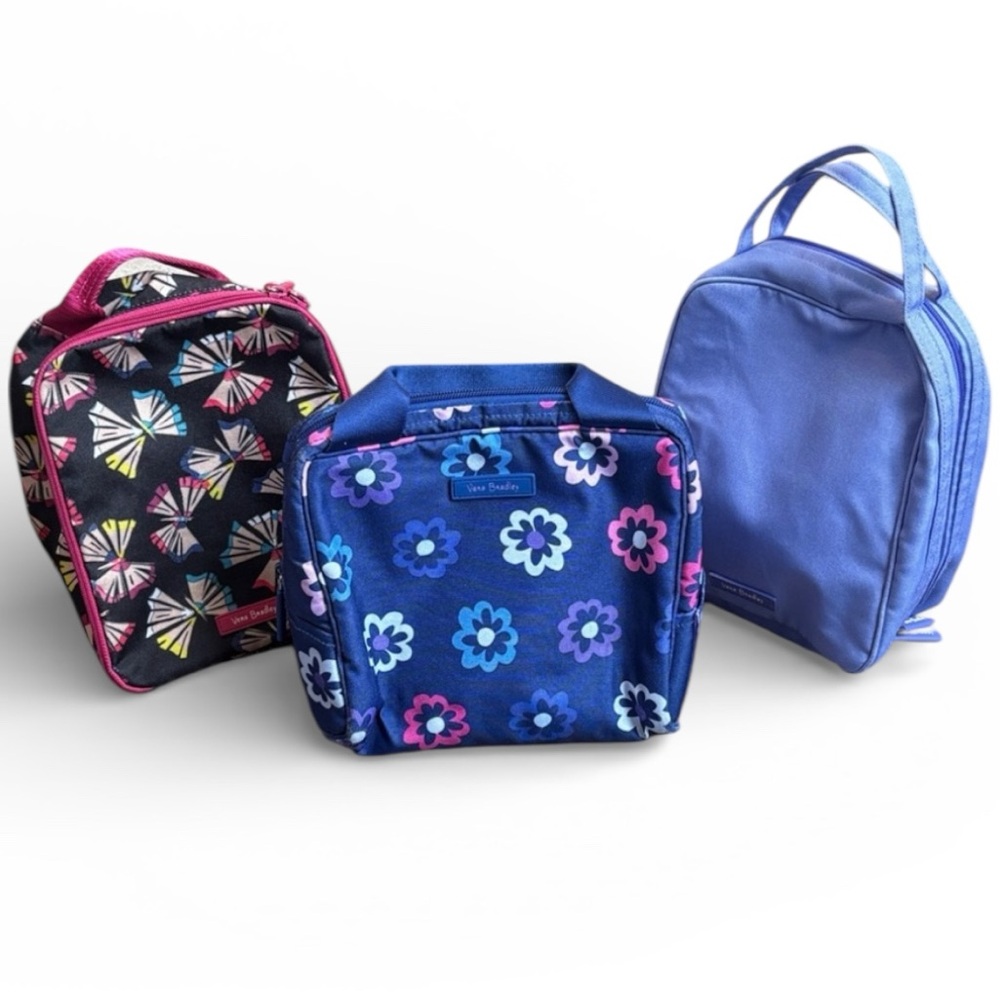 Vera Bradley Insulated Lunch Bags Lot of 3 Floral Lunch Tote